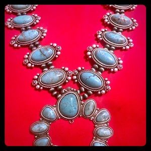 Native American Navajo style squash blossom